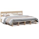  Okvir kreveta bez madraca 200 x 200 cm od masivne borovine | shoptok.hr