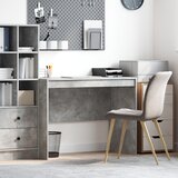 vidaXL Pisalna miza Betonsko siva MDF 100 x 50 x 76 cm Pisalna miza | Shoptok.si