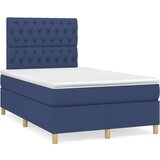  S oprugama i madracem plavi 120 x 200 cm od tkanine | shoptok.hr