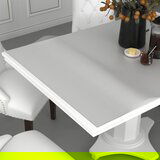 vidaXL Zaščita za mizo mat 90x90 cm 2 mm PVC Cene