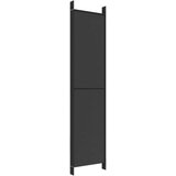 Sobna Paravan 6-delni črn 300x220 cm blago, (20594935) | Shoptok.si
