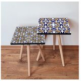 Hanah home sklapajući Stočić 2 Komada 2SHP407 - Navy Plavo | ePonuda.com