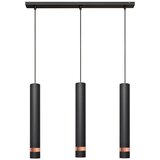  LED luster na sajli TUBA 3xGU10/4,8W/230V crna/bakrena | Eponuda.com