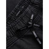 Ombre Men's denim joggers with asymmetrical stitching - blue | Shoptok.si