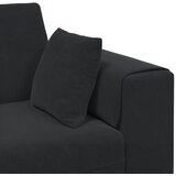 SOFA Crna 250 x 77 x 76 cm Baršun | shoptok.hr