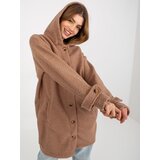 RELEVANCE Coat RV-PL-8449.98P-light brown | Shoptok.si
