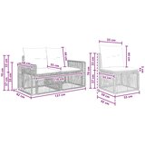  Sjedeća garnitura za vrt 6 kom. 6-Broj sjedala | shoptok.hr