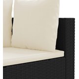  9-dijelni set vrtnih sofa s jastucima crni od poliratana | shoptok.hr