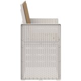  Vrtne stolice za blagovanje 2 pcs Bijela i sivosmeđa PP | shoptok.hr
