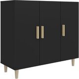 Maison Chic Komoda - Predalnik Črna 90x34x80 cm konstruiran les, (21716020) Cene
