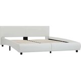  Okvir za krevet od umjetne kože LED bijeli 160 x 200 cm | shoptok.hr