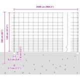 vidaXL Postovi za ograde 22 kom U-kanal 120 cm Galvanizirani čelik | shoptok.hr