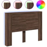 Maison Chic posteljno vzglavje - vzglavna omarica - nočna omarica led rjavi hrast 140x16,5x103,5 cm, (21705938) Cene