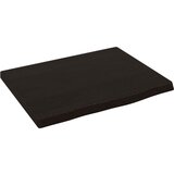 Maison Chic Stenska polica - Viseča Polica temno rjava 40x30x2 cm trdna hrastovina, (21784583) Cene