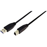 Logilink USB kabel USB 3.2 gen. 1 (USB 3.0) USB-A vtič\, USB-B vtič 1.00 m črna, (20415758) | Shoptok.si