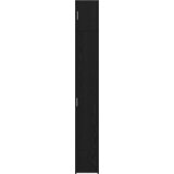 vidaXL tanki spremnik crni hrast 30x42.5x225 cm konstruirano drvo | shoptok.hr
