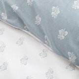 Bianca Bela/modra bombažna posteljnina za zakonsko posteljo 200x200 cm Esme Floral – | Shoptok.si