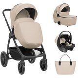 Kikka Boo kolica modena 3in1 set sa i-size auto sedištem i tvrdom korpom beige Cene