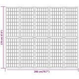  Sklopiva sobna pregrada 5 panela japanski stil 200x170cm bijela | Eponuda.ba