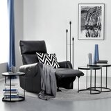 Mömax počivalnik ancona ii, črna, videz usnja, relax funkcija | Shoptok.si