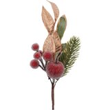  Novogodišnja grana bobice 32cm, zlatna | ePonuda.com