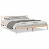 Maison Chic Daljši Posteljni okvir - Dvoposteljna postelja - Zakonska postelja brez vzmetnice 180x210 cm trdna borovina, (21694992) Cene