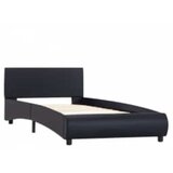  Okvir za krevet od umjetne kože s LED svjetlom crni 100x200 cm | shoptok.hr