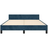  Okvir za krevet bez madraca tamnoplavi 140x190 cm baršunasti | shoptok.hr