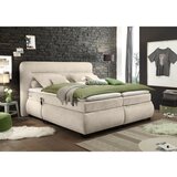 Esposa POSTELJA BOXSPRING 180 cm x 200 cm , tekstil peščene barve | Shoptok.si