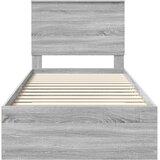  Krevetna konstrukcija Siva Sonoma 90 x 200 cm Konstruirano drvo | shoptok.hr