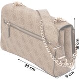Guess Torba za čez ramo 'LEONA' brokat / kapučino / zlata | Shoptok.si