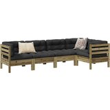 vidaXL 5-dijelni set vrtnih sofa s jastucima od impregnirane borovine Cijene