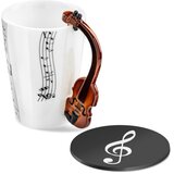  Darilni set za glasbenika - skodelica violina in podstavek za kozarec | Shoptok.si