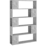 Maison Chic Knjižna omara - Knjižni regal za razdelitev prostora betonsko siva 100x24x155cm, (21726086) | Shoptok.si