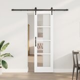 vidaXL drsna vrata s kompletom dodatkov bela 61x198.5 cm Trden bor, notranja vrata s steklom "ORKDAL" bela 61x198.5x4 cm Cene
