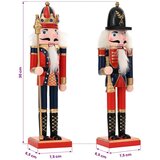  Božićni orašar TURKU 2 kom. Crvena i crna 30 cm - 308A + 308D | shoptok.hr
