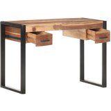  Radni stol 110x50x76 cm od masivnog drva s obradom od šišama | shoptok.hr