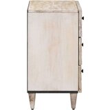 Ormar za krevet Bijelo 50 x 33 x 60 cm Čvrsto drvo manga - Bijelo | shoptok.hr