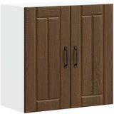 Maison Chic Kuhinjska stenska omarica - Kuhinjska omarica Lucca rjavi hrast inženirski les iu1385, (22063878) | Shoptok.si