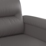  Fotelja siva 60 cm od umjetne kože | shoptok.hr