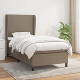 The Living Store Box spring postelja z vzmetnico taupe 100x200 cm blago - Box Spring Postelja, (21512405) Cene