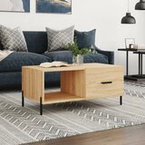 vidaXL Klubska mizica sonoma hrast 90x50x40 cm konstruiran les | Shoptok.si
