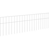 vidaXL Vrtni panel ograje 24 pcs Pocinkano jeklo Srebrna, (5000301696) Cene