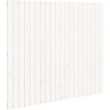 Zidno uzglavlje bijelo 127,5x3x110 cm od masivne borovine | Eponuda.com