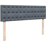  Ottoman krevet s madracem i LED diodama tamno sivi 160x200 cm baršun | shoptok.hr
