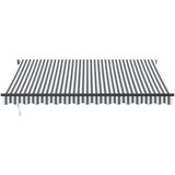 Tenda na automatsko uvlačenje antracit i bijela 400 x 350 cm | shoptok.hr