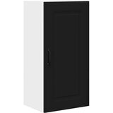 vidaXL Stenska kuhinjska omarica Črna 40 x 31 x 80 cm Konstruiran les | Shoptok.si