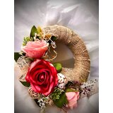 7 seas 365 ukrasni vjenčić Crvena rapsodija, 25 cm | shoptok.hr