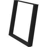vidaXL noge za jedilno mizo u-oblika 2 kosa črna 100x(72-73) cm jeklo | Shoptok.si