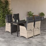  3-dijelni vrtni blagovaonski set svjetlosivi od poliratana | shoptok.hr